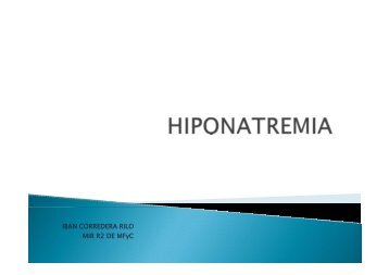 Hiponatremia - EXTRANET - Hospital Universitario Cruces