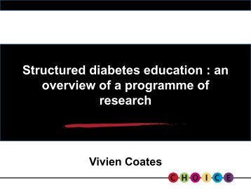 Evaluation of the Carbohydrate, Insulin, Collaborative Education ...