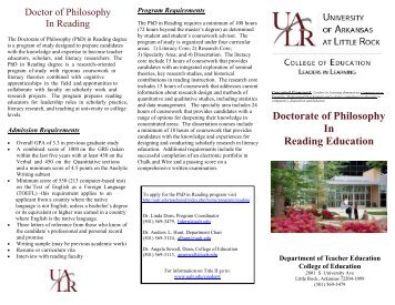 Doctorate of Philosophy in Reading.pub - UALR