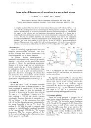 Laser induced fluorescence of xenon ions in a magnetized plasma