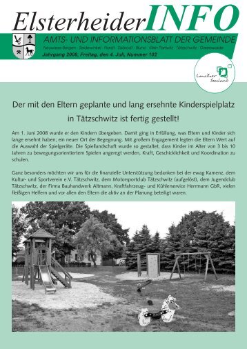 amts- und informationsblatt der gemeinde - Gemeinde Elsterheide