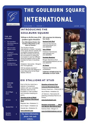 GSI newsletter 1.pdf - Cyberhorse