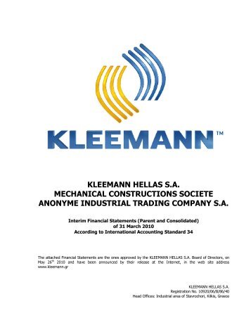 kleemann hellas sa mechanical constructions ... - Kleemann Lifts