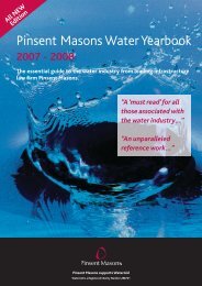 2007 - 2008 - Pinsent Masons Water Yearbook 2012 - 2013