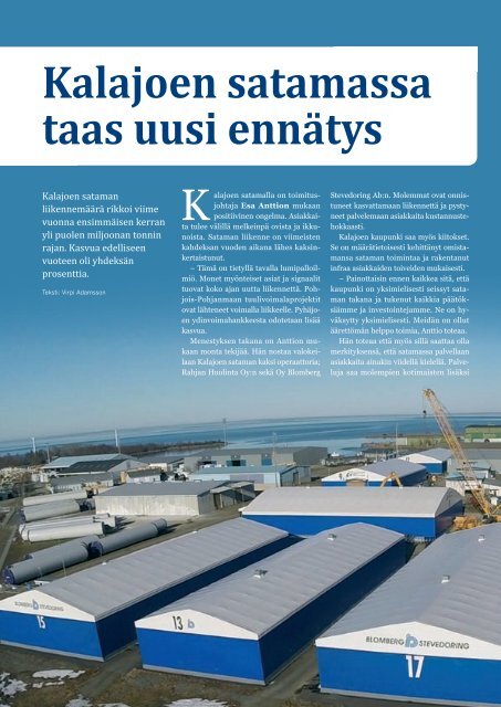 Kuljetus & Logistiikka 2 / 2015