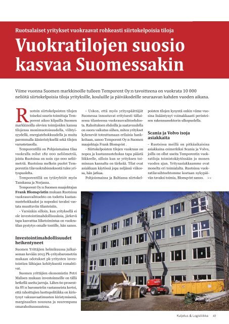 Kuljetus & Logistiikka 2 / 2015