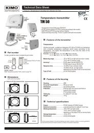 KIMO TM50 Data Sheet - Envirolab