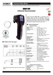 KIMO KIRAY300 Data Sheet - Envirolab