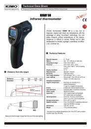 KIMO KIRAY50 Data Sheet - Envirolab