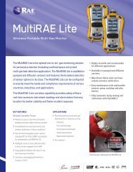 MultiRAE Lite Data Sheet - RAE Systems