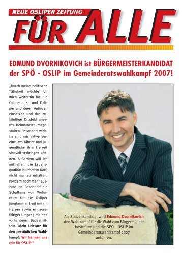 EDMUND DVORNIKOVICH ist ... - SPÃ Oslip