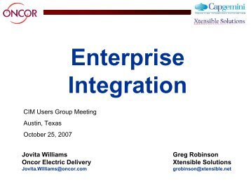 Enterprise Integration at Oncor.pdf - CIMug