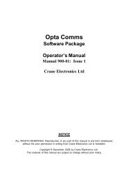 Opta Comms - Crane Electronics