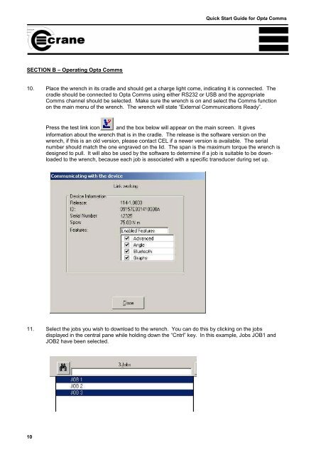 OPTA Comms - Crane Electronics Ltd