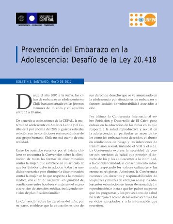 PrevenciÃ³n del Embarazo en la Adolescencia: DesafÃ­o de la ... - Icmer