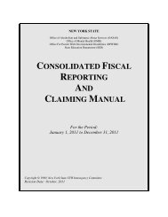 consolidated fiscal reporting and claiming manual - Operations and ...