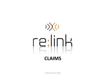 (Microsoft PowerPoint - Claims information ... - Relink Networks