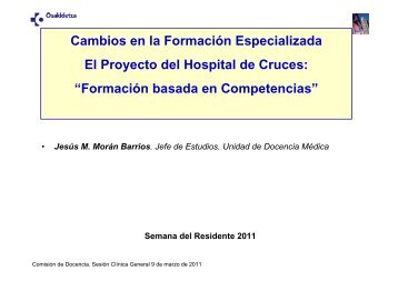 proyecto competencias - EXTRANET - Hospital Universitario Cruces