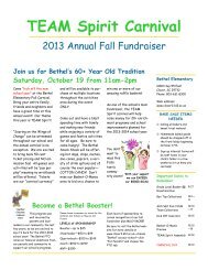 TEAM Spirit Carnival Newsletter - Clover School District