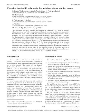 Precision Lamb-shift polarimeter for polarized atomic and ion beams