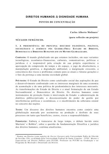 direitos humanos & dignidade humana - InÃ­cio - camolinaro.net