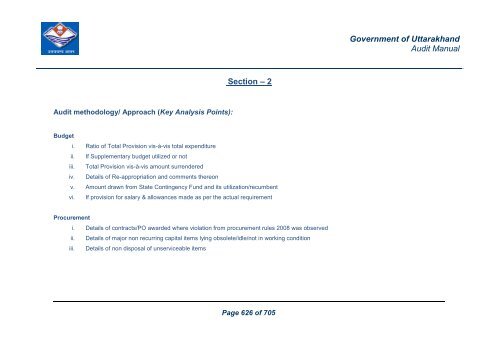 Audit Manual - Core Treasury System Uttarakhand