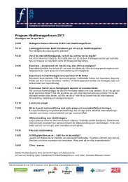 Program HÃ¤stfÃ¶retagarforum 2013 - EuroHorse