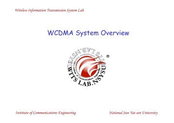 WCDMA System Overview