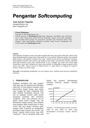 Pengantar Softcomputing - Anto Satriyo Nugroho