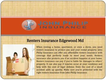 Renters Insurance Edgewood Md