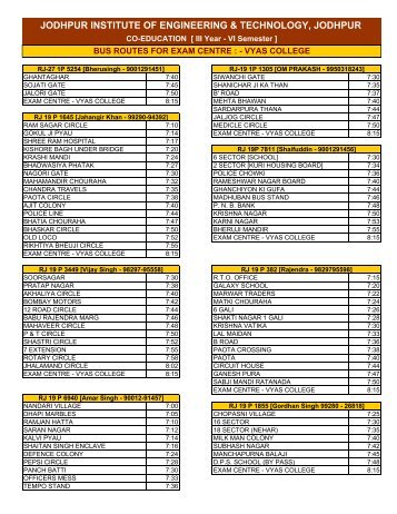 JODHPUR INSTITUTE OF ENGINEERING & TECHNOLOGY ... - JIET