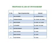 PROPOSED SLABS OF SPONSORSHIP - JIET