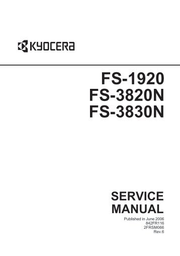 FS-1920/3820N/3830N Service Manual - Kyocera