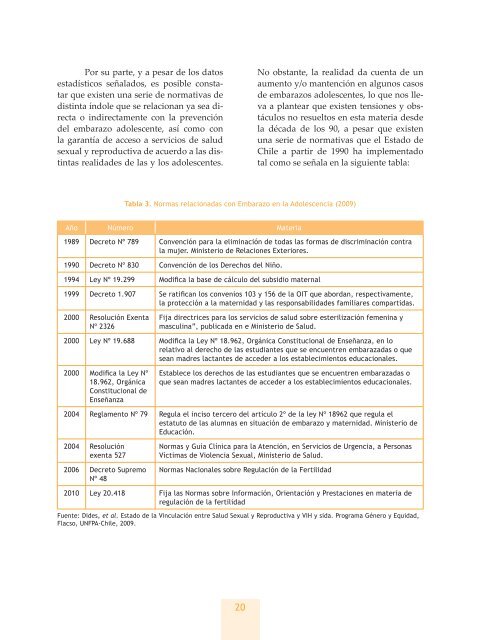 Seguimiento a la Ley 20.418 - Icmer