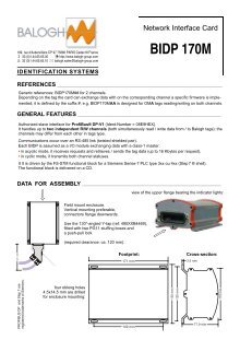 BALOGH BIDP Control Interface used