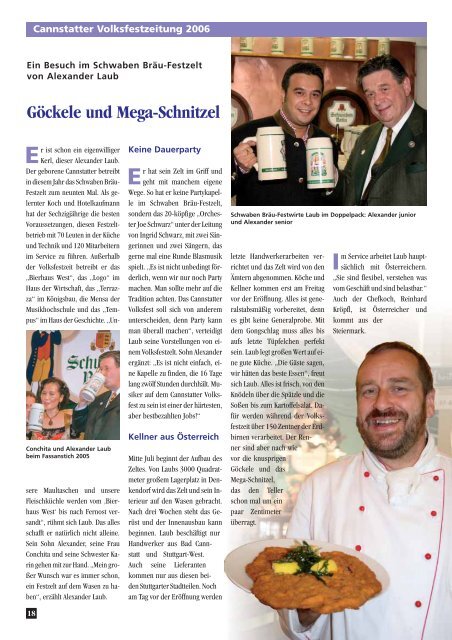 Volksfest-Zeitung 2006 - Cannstatter Volksfest