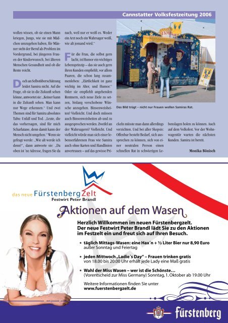 Volksfest-Zeitung 2006 - Cannstatter Volksfest