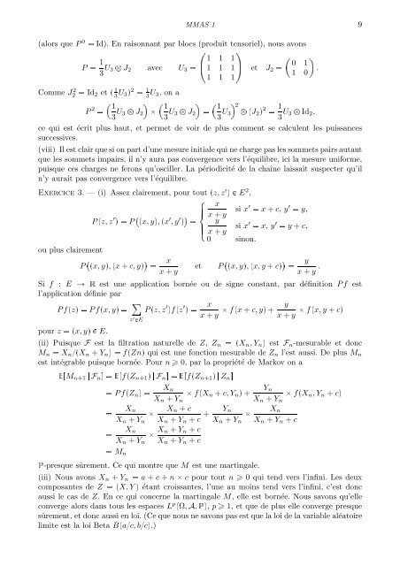 PROCESSUS`A TEMPS DISCRET. â EXAMEN