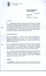 concede permiso sin goce de sueldo decreto n - Municipalidad de ...