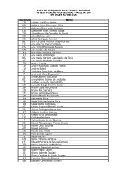 LISTA DE APROVADOS DO 13Âº EXAME NACIONAL - CFMV