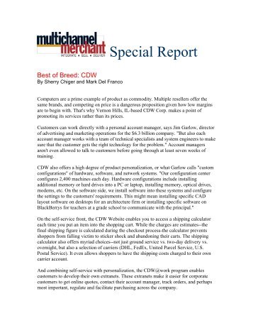 Special Report - Multichannel Merchant