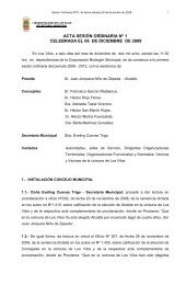 acta instalacion concejo municipal - Municipalidad de Los Vilos