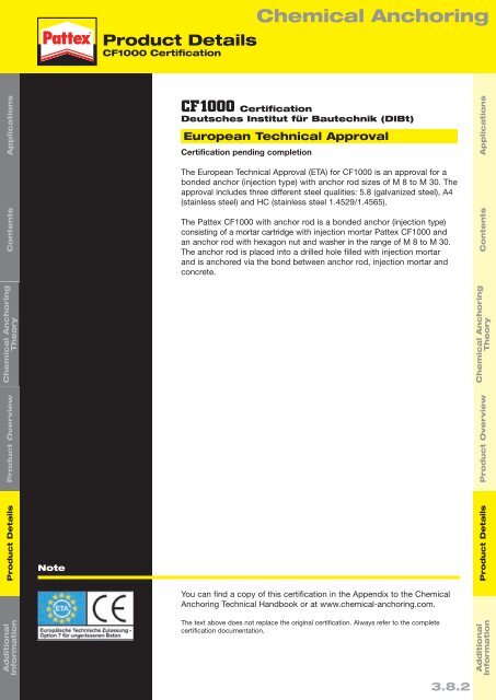 Chemical Anchor Technical Handbook