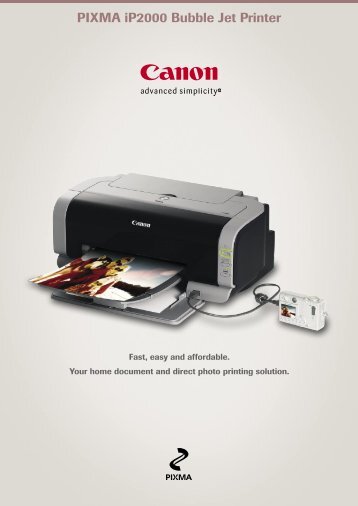 PIXMA iP2000 Bubble Jet Printer