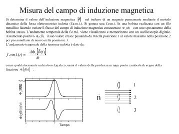 Misura di campo magnetico generato da magnete permanente ...