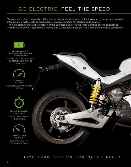 Elektromotorräder von Energica