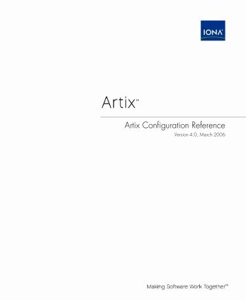 Artix Configuration Reference