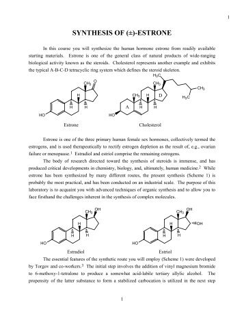 Synthesis of Estrone - The Stoltz Group