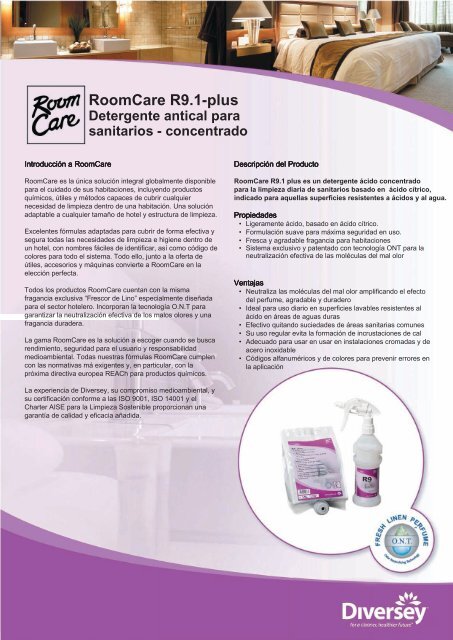 RoomCare R9.1-plus Detergente antical para sanitarios - concentrado