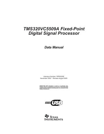 TMS320VC5509A Fixed-Point Digital Signal Processor ... - Futurlec